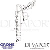 Grohe Eurostyle Cosmopolitan Single-Lever Sink Mixer Spares